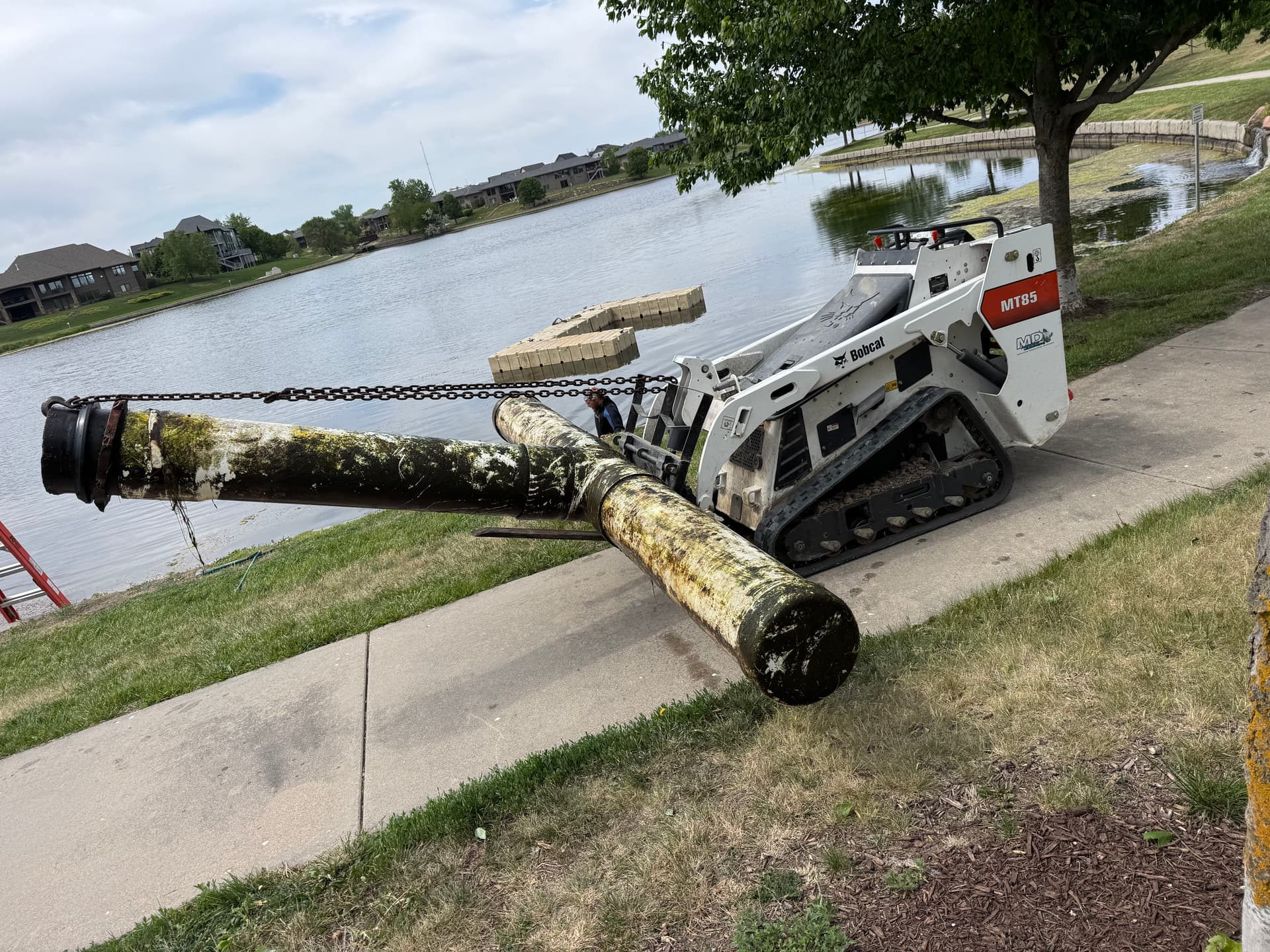 Gallery photos for Pond Intake Replacement Done Right in Lincoln: Image #4