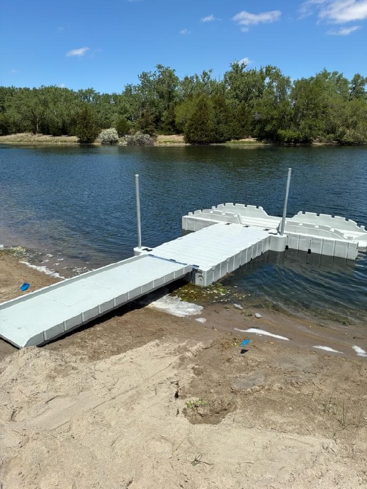New EZ Dock with Kayak Launcher Installed Near Kearney NE