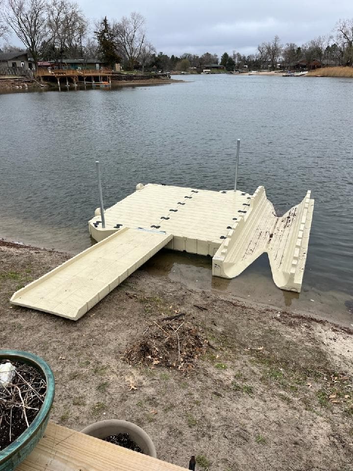 EZ Dock Installation with Kayak Launcher Near Dwight Nebraska image