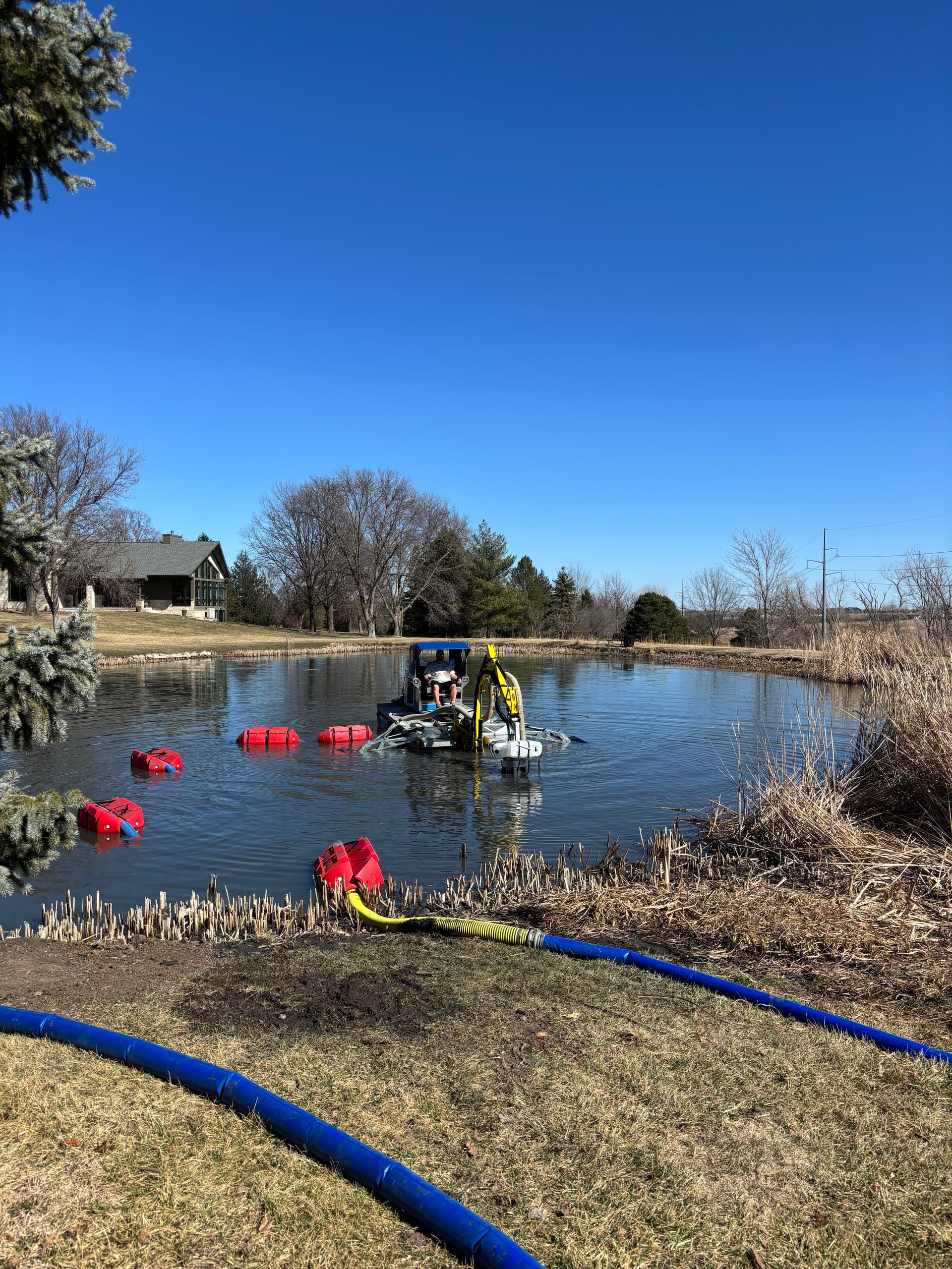 Gallery photos for Efficient Pond Cleanup Near Lincoln Nebraska: Image #1