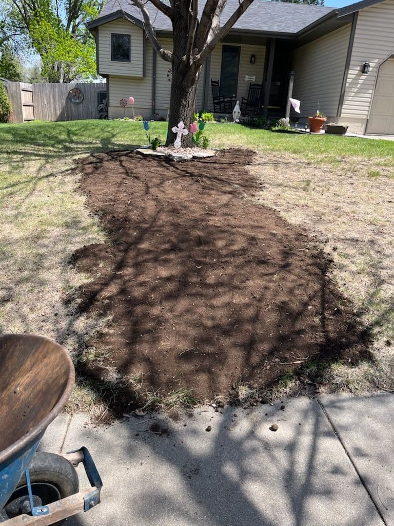Gallery photos for Fresh Plant Installation and yard repairs in Lincoln Nebraska: Image #1