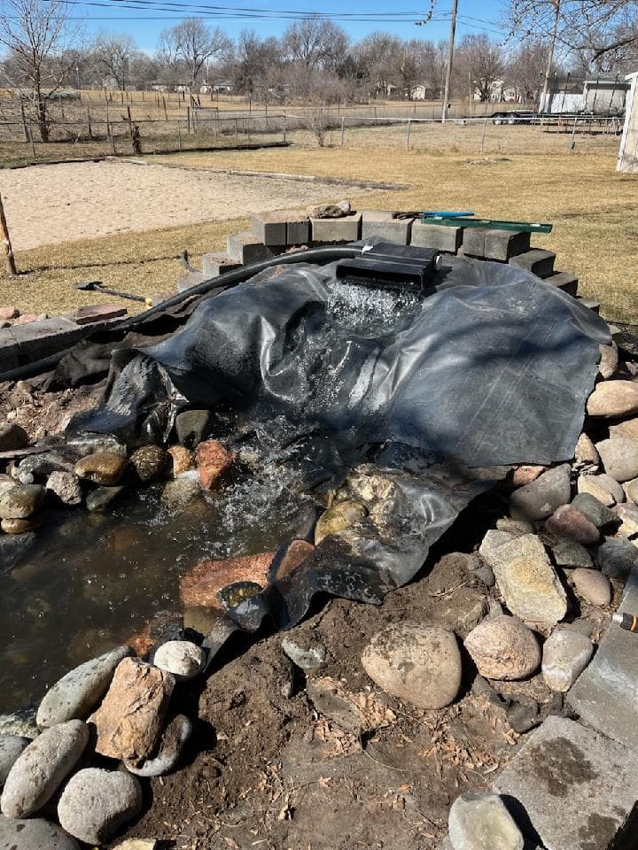 Gallery photos for Pond Makeover in Grand Island Nebraska: Image #2
