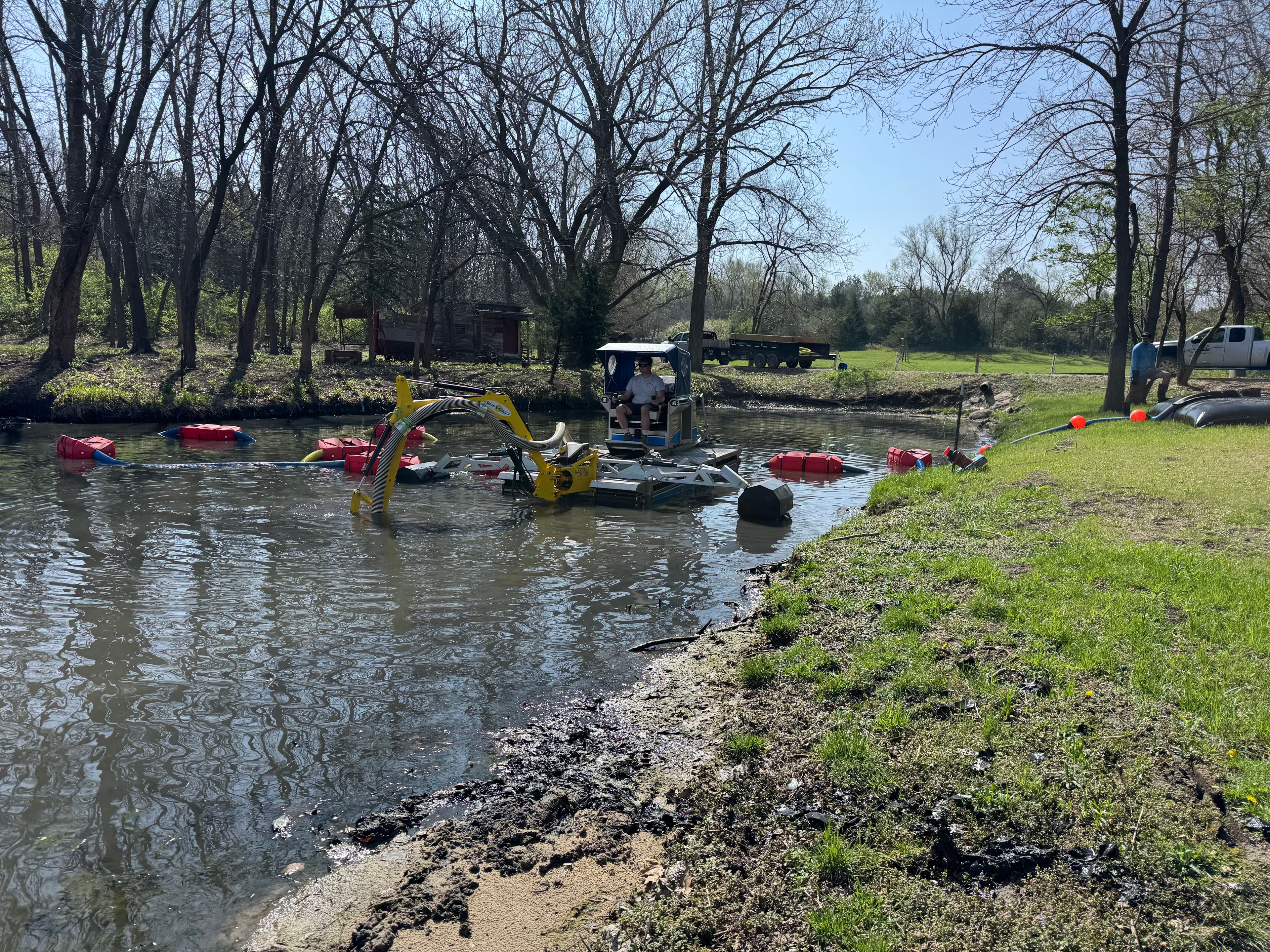 Project Pond Dredging in Action Near Raymond Nebraska image
