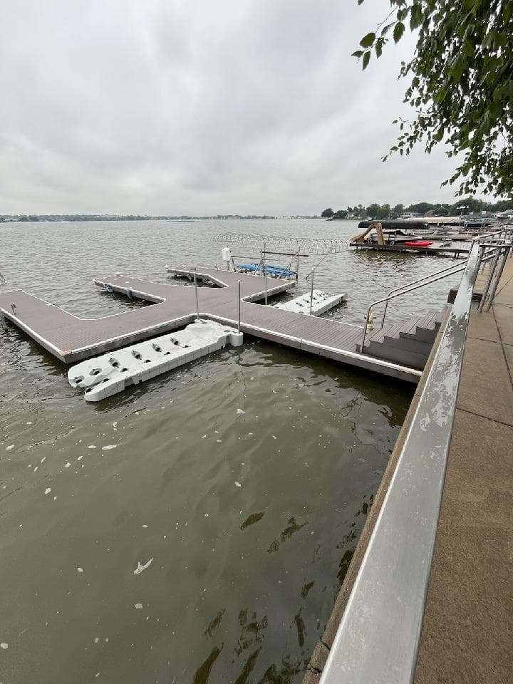 EZ Dock PWC Port Install on the Water in Lincoln image