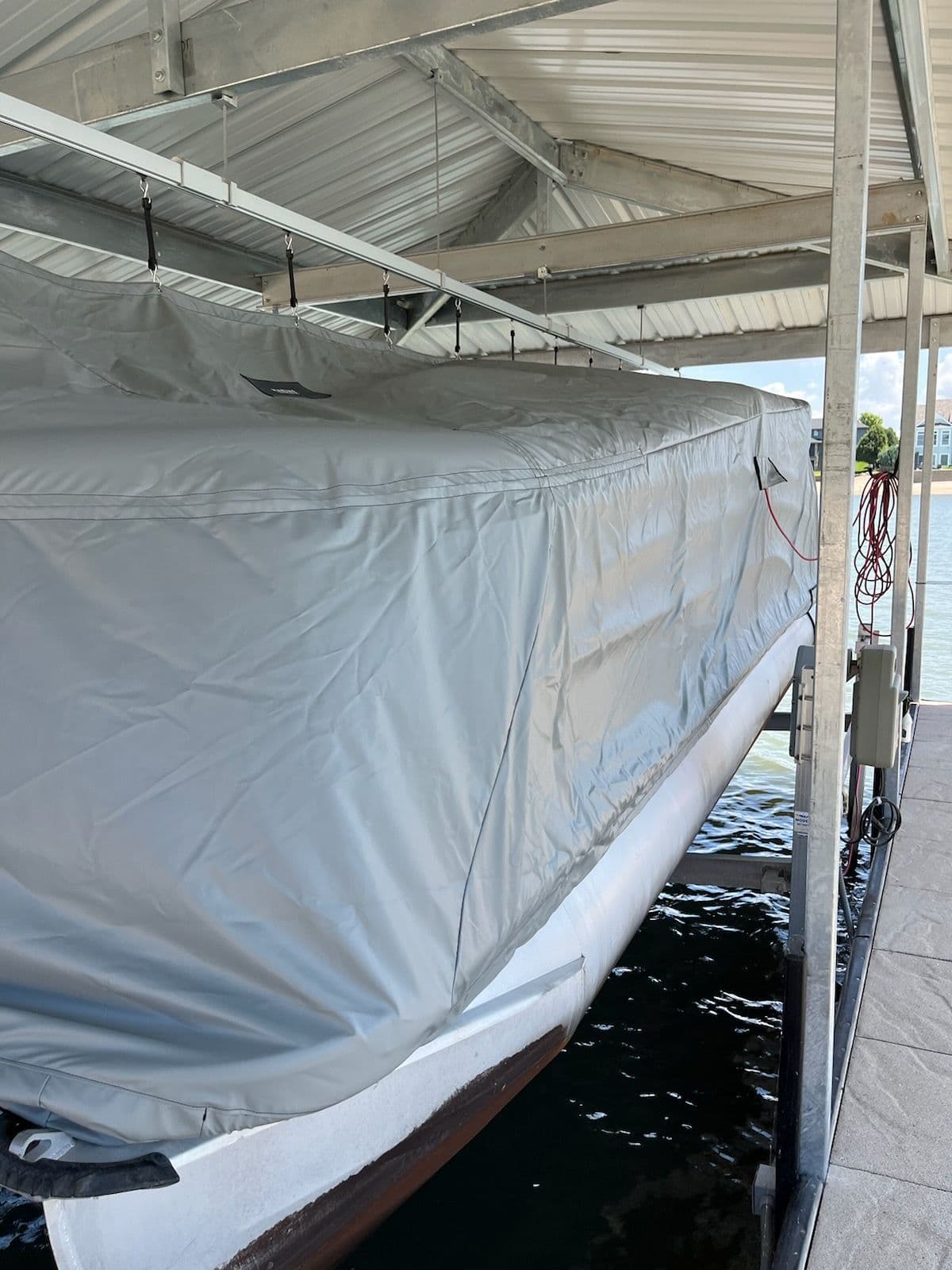 Gallery photos for New Marine Concepts Boat Lift Cover Installation Near Valley Nebraska: Image #1
