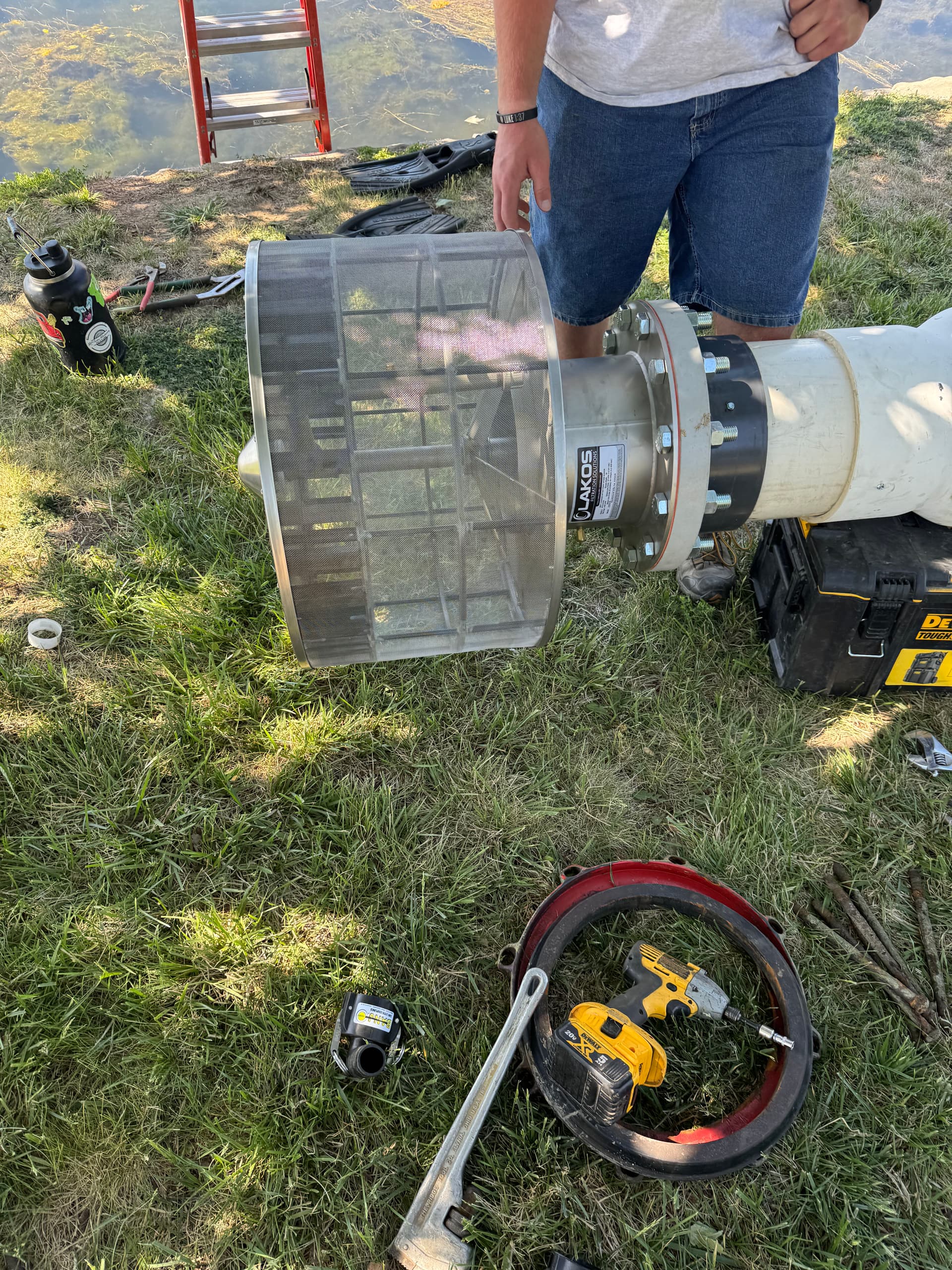 Gallery photos for Pond Intake Replacement Done Right in Lincoln: Image #1