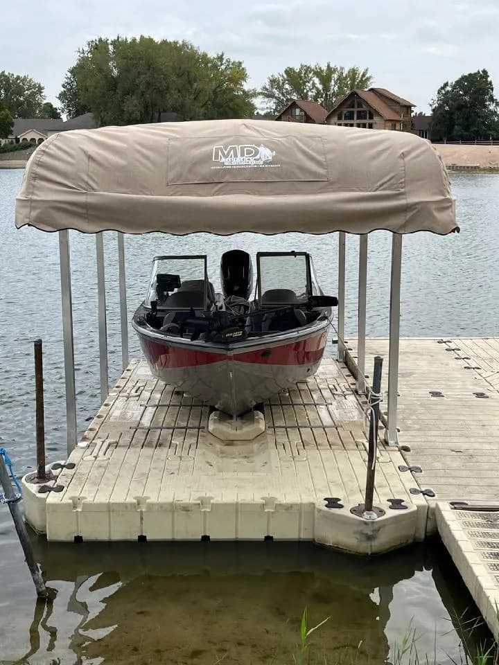 Project EZ Dock Boat Port with Custom Cover Near Central City image