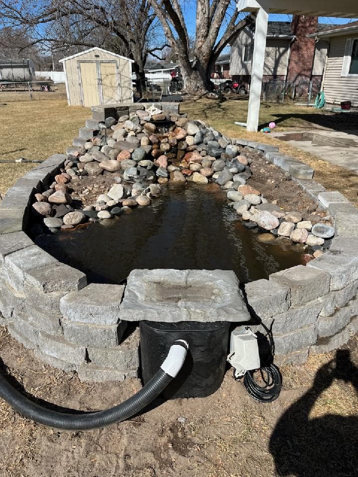 Pond Makeover in Grand Island Nebraska image