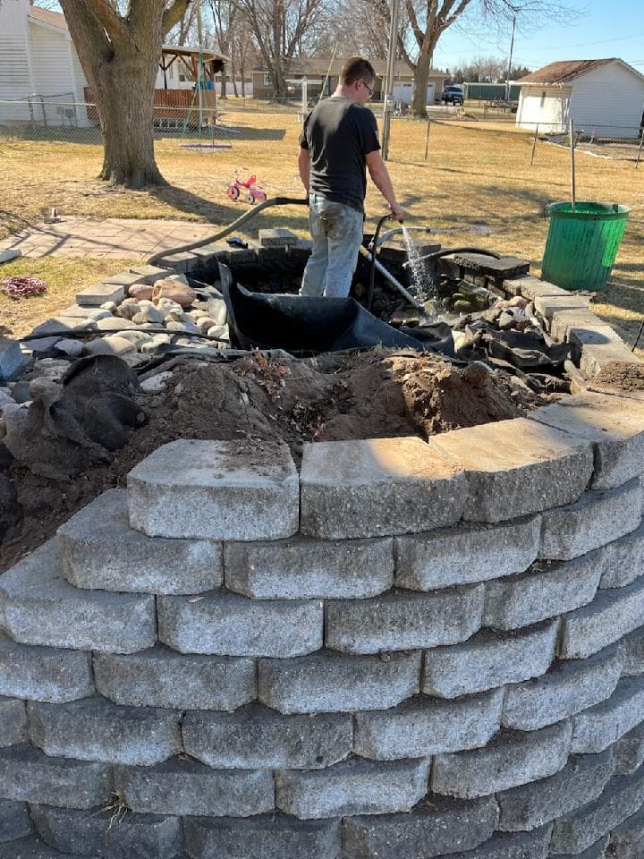 Gallery photos for Pond Makeover in Grand Island Nebraska: Image #3