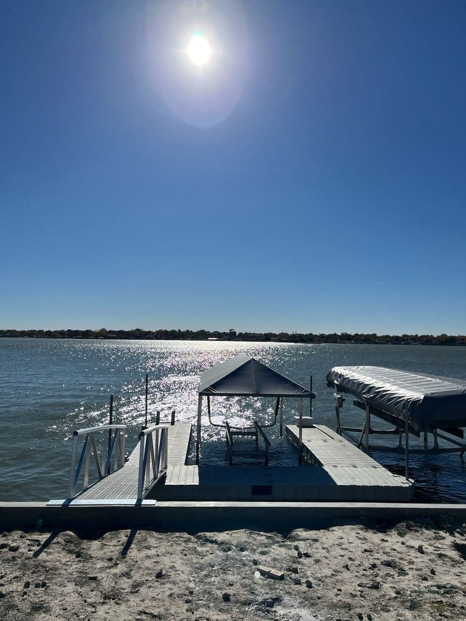 Project Aluminum Gangway and Boat Lift Installation at Lakeside Retreat image