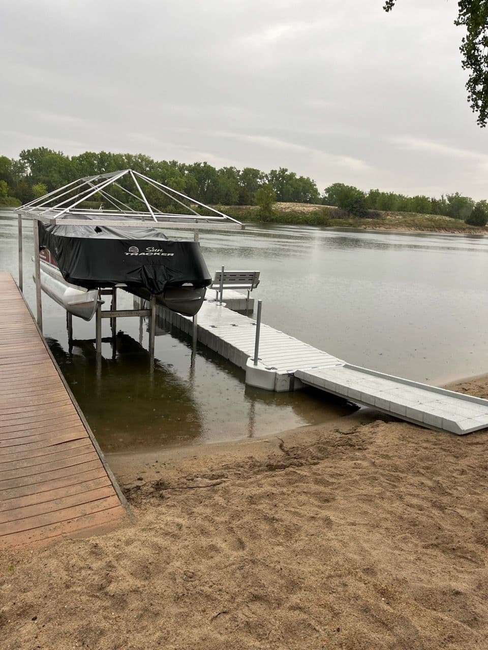 Lakeside Serenity with EZ Dock and Sunstream Lift in Nebraska