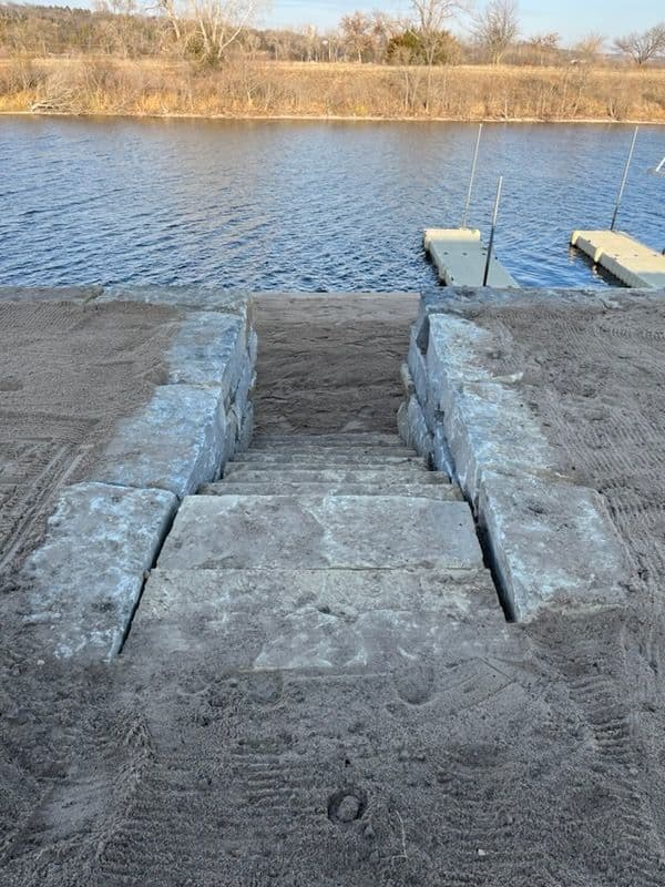 Retaining Wall and Steps Construction in South Bend, Nebraska