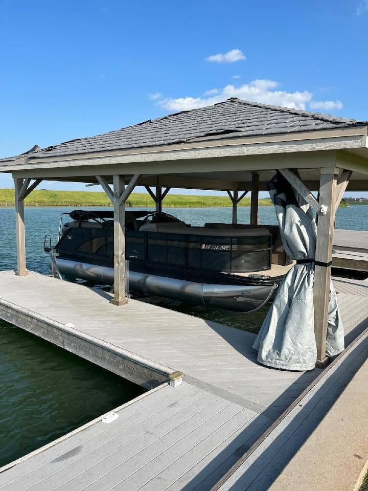 Boat Cover Installation at Bennington Lake