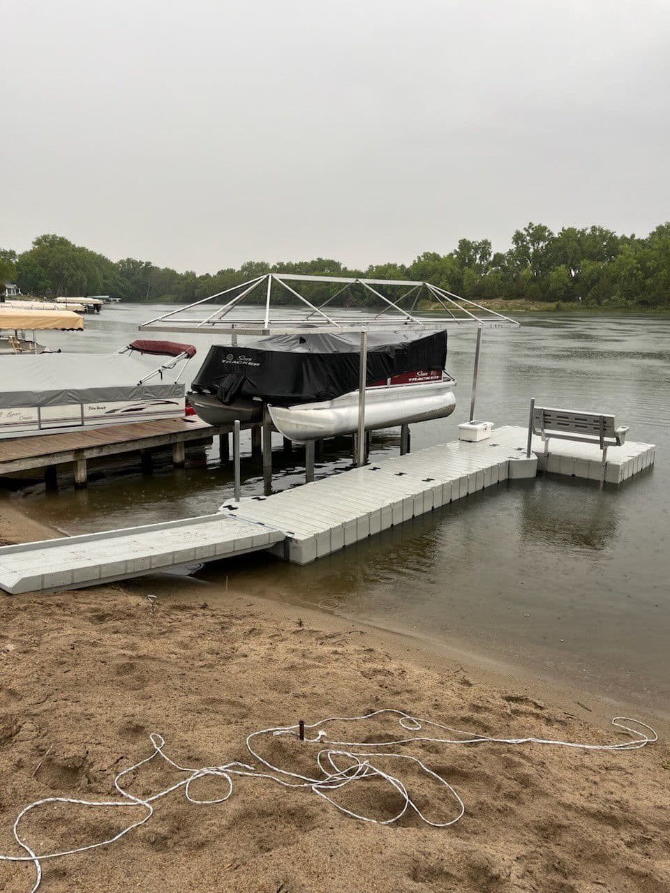 Innovative Boat Lift and Dock Installation in Fremont
