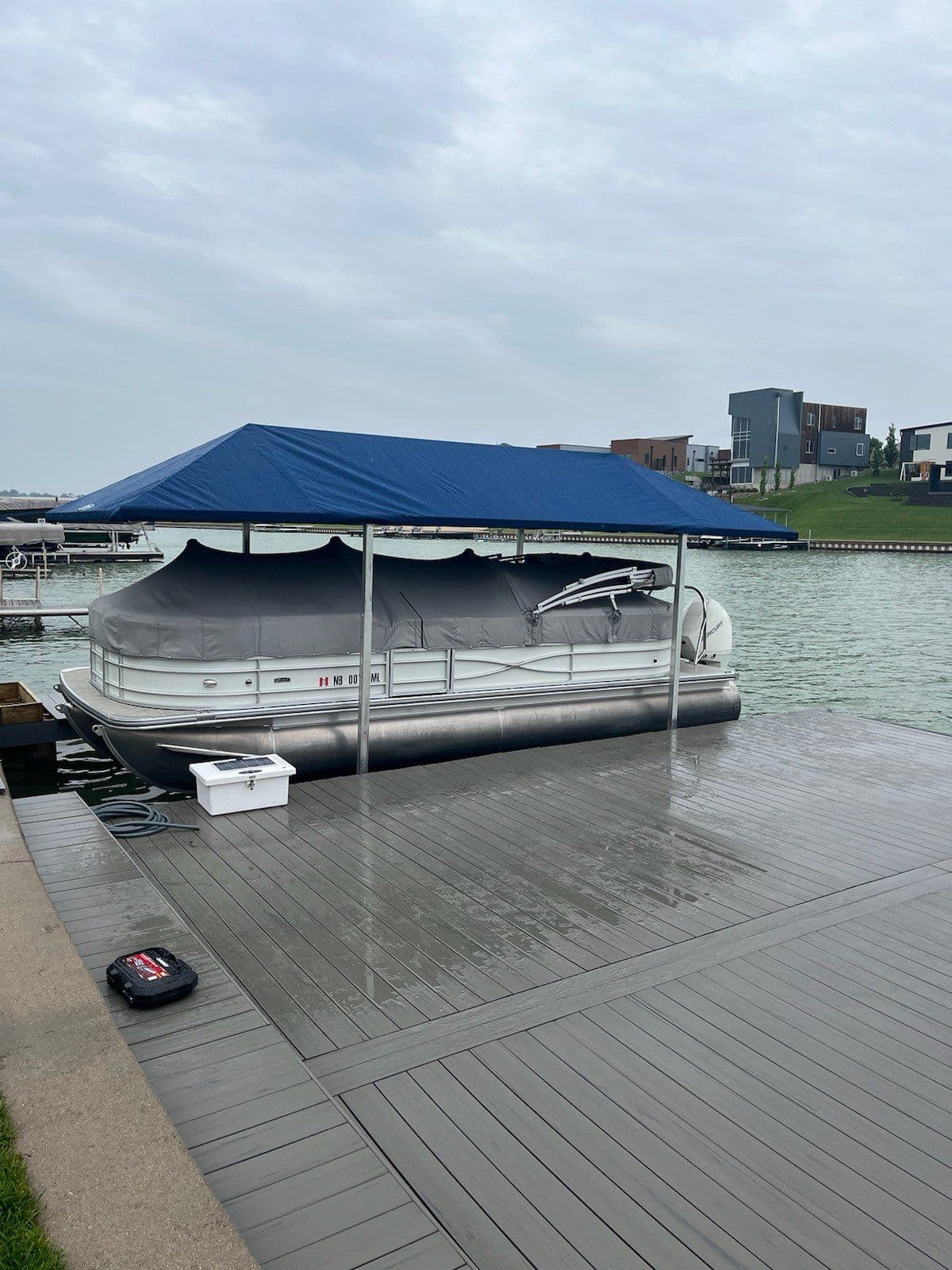 Sunstream Boat Lift and Cover Installation at Bennington Lake