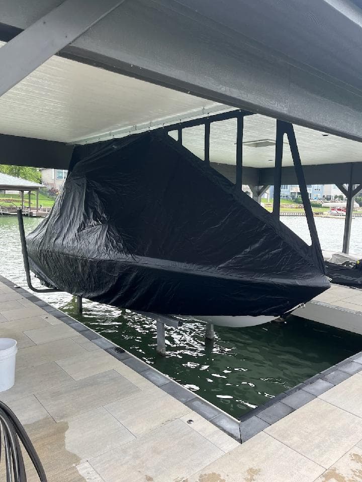 Marine Concepts Cover Installation at Bennington Lake