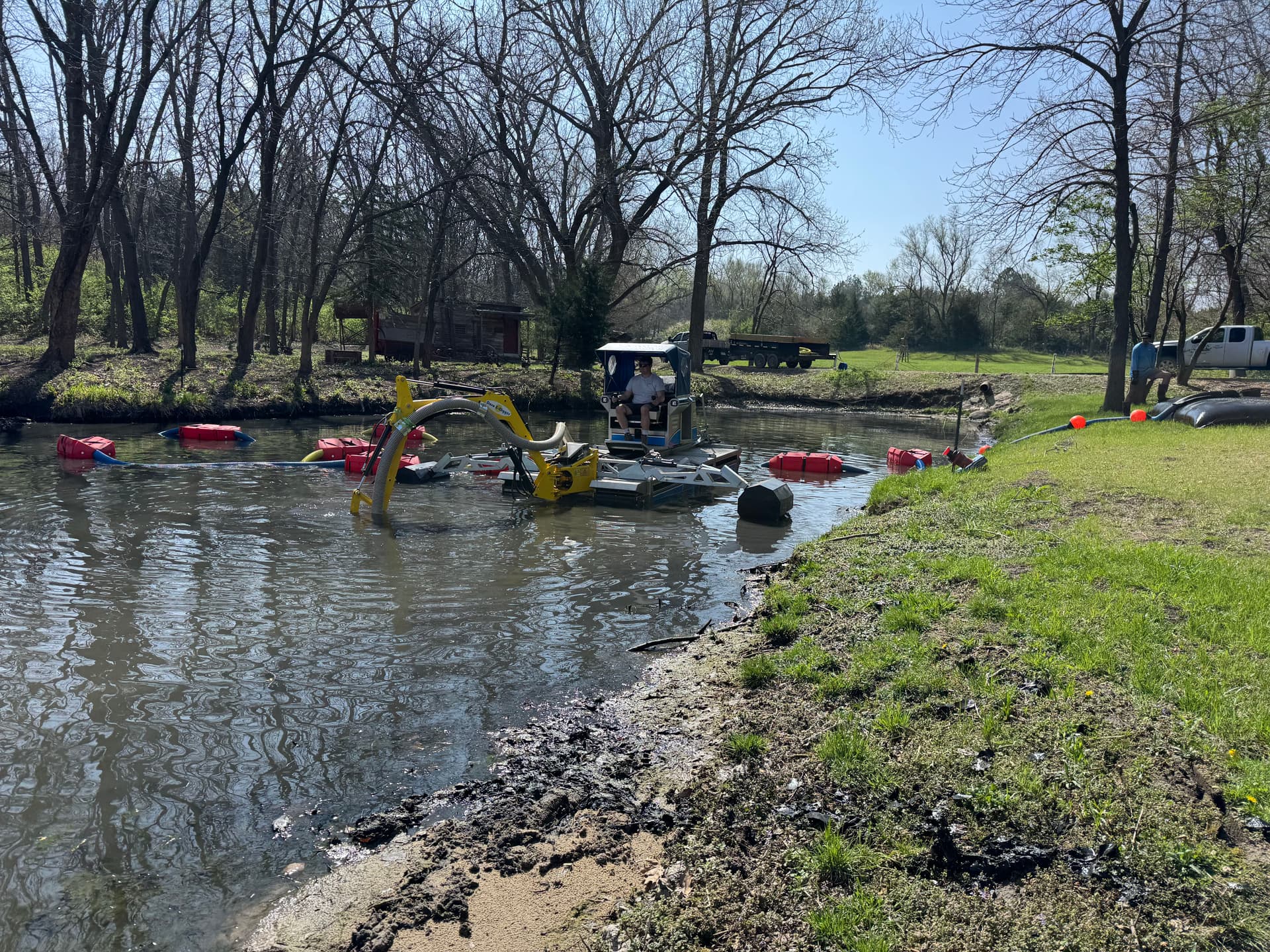 Pond Dredging in Action Near Raymond Nebraska image