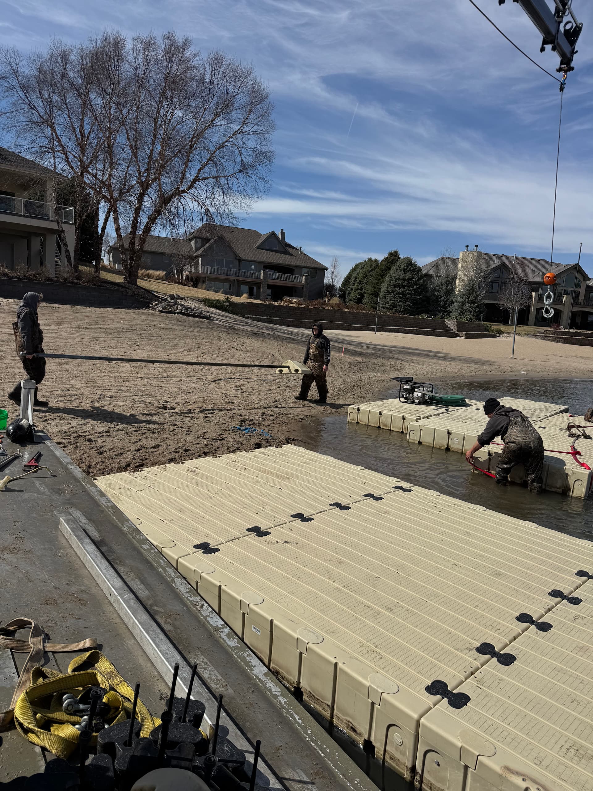 Gallery photos for Efficient Lift and Dock Relocation Near Valley, Nebraska: Image #2