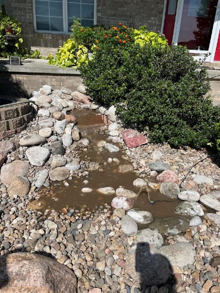 Pondless Waterfall Install in Lincoln Nebraska image