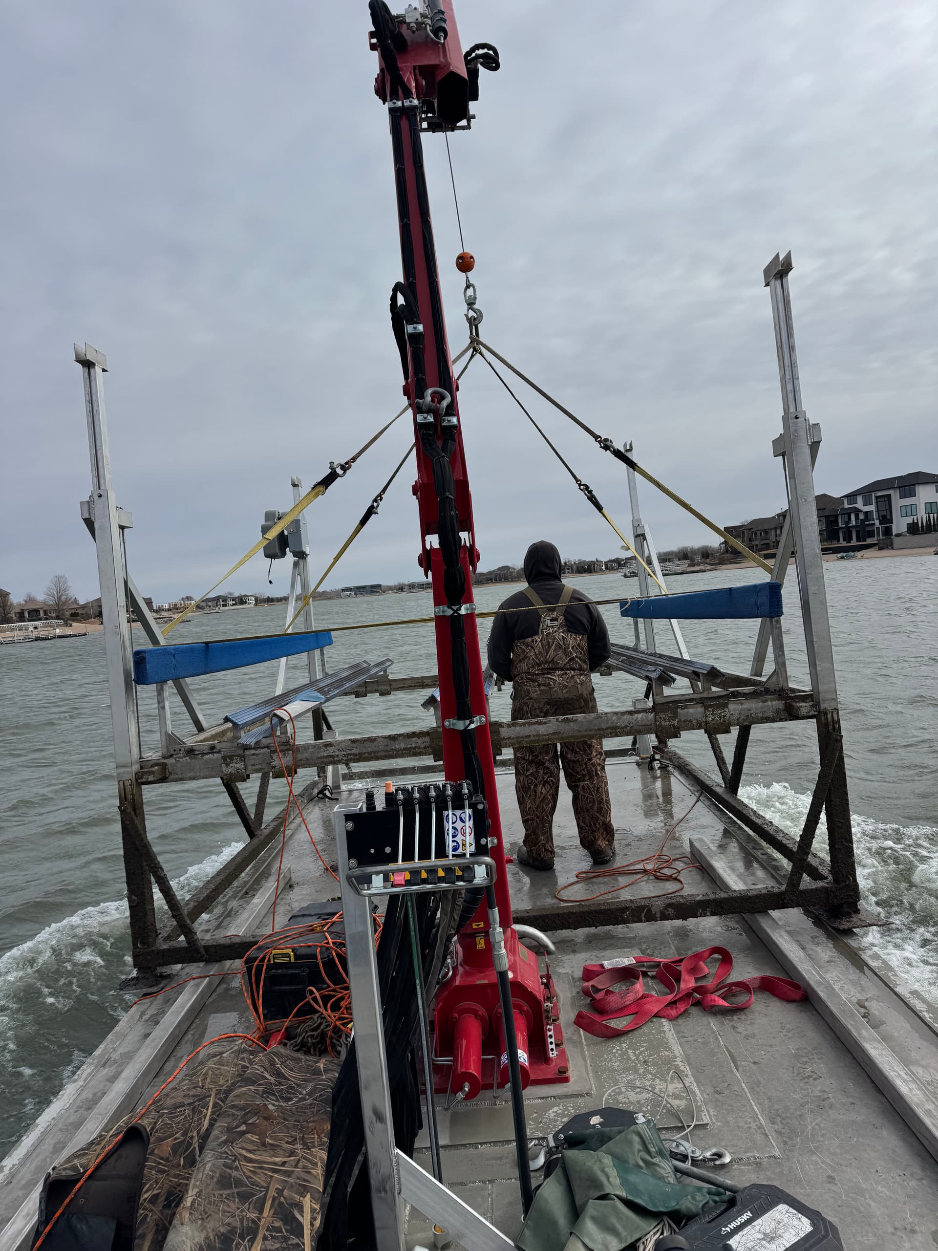 Efficient Lift and Dock Relocation Near Valley, Nebraska image